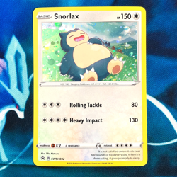 Snorlax - SWSH032 - Black Star Holo Rare Promo - Pokemon Card - NM - Image 1