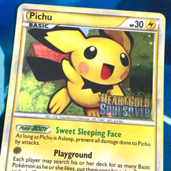 Pichu - 28/123 - Prerelease Holo Promo Rare HGSS Set - Pokemon Card - MP - Image 2