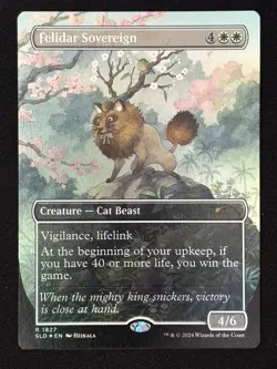 1x MTG Felidar Sovereign (1827) (Rainbow Foil) - Secret Lair Drop Series (SLD) - Image 1