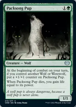 PACKSONG PUP x4 mtg NM-M Innistrad: Crimson Vow 4 Unc - Image 1