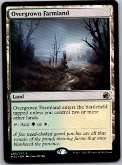 Overgrown Farmland - Innistrad: Midnight Hunt (265) | NM | [MID] - Image 1