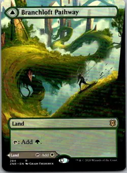 Branchloft Pathway (Borderless) - Zendikar Rising (284) | NM | [ZNR] - Image 1