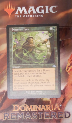 MTG DMR: Nature's Lore (Sorcery) Dominaria Remastered Retro Frame 346 - Image 1