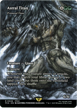 ERROR CARD Astral Tiran - Primeval Titan (Showcase) 0048 - Final Fantasy - NM/M - Image 1