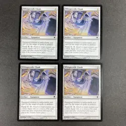 Set of x4, MTG Whispersilk Cloak Darksteel Regular - Image 1