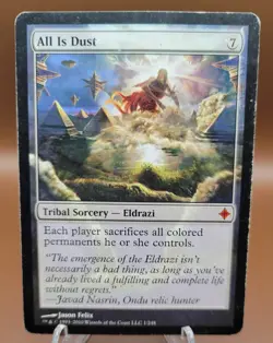 All is Dust x1 MTG Rise of the Eldrazi Magic Damaged DMG English - Image 1