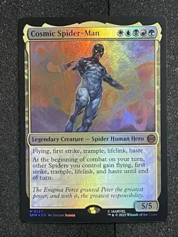 2025 MTG Cosmic Spider-Man Marvel's Spider-Man Foil M 0127 - Image 1