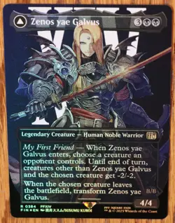MTG Zenos yae Galvus / Shinryu FOIL BORDERLESS Magic Final Fantasy NM/Mint - Image 2