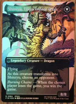 MTG Zenos yae Galvus / Shinryu FOIL BORDERLESS Magic Final Fantasy NM/Mint - Image 3