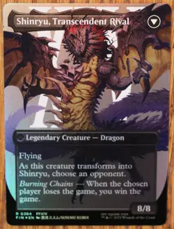 MTG Zenos yae Galvus / Shinryu FOIL BORDERLESS Magic Final Fantasy NM/Mint - Image 4