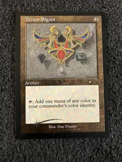 Magic MTG - Arcane Signet (589) (Foil Etched) - Dan Frazier Secret Lair Drop - Image 1