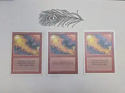 Red Elemental Blast X3 White Border Non Foil Mtg Magic The Gathering - Image 1