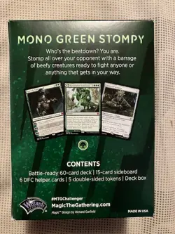 MTG Magic Mono Green Stompy Challenger Deck 2021 Brand New Factory Sealed - Image 3