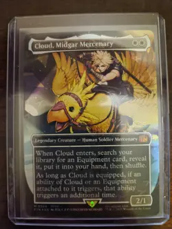 Cloud, Midgar Mercenary (Borderless) (Chocobo Track Foil) Final Fantasy Foil - Image 1