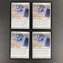 Set of x4, MTG Whispersilk Cloak Darksteel Regular - Image 1