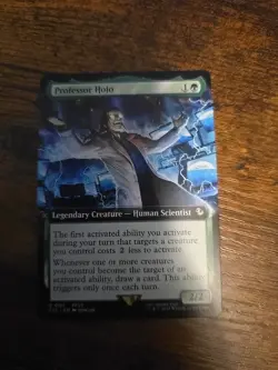 Professor Hojo Extended Art FOIL: Final Fantasy MTG Commander (NM) - Image 1
