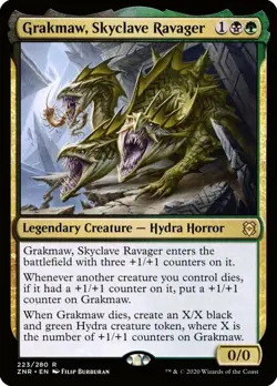 X 1 Grakmaw, Skyclave Ravager NM-M Zendikar Rising 223 MTG Magic The Gathering - Image 1