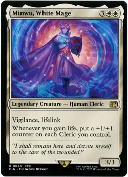 Minwu, White Mage - 0026 - Final Fantasy - MTG - NM/M - Image 1