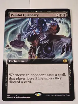 MTG - Painful Quandary Extended Art - Brother's War - Image 1