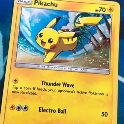 Pikachu - SM81 - Black Star Holo Rare Promo - Pokemon Card - MP - Image 2