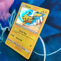 Pikachu - SM81 - Black Star Holo Rare Promo - Pokemon Card - MP - Image 4