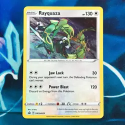 Rayquaza - SWSH029 - Black Star Promo Rare Holo - Pokemon Card - LP - Image 1