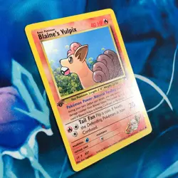 Blaine's Vulpix - 65/132 - 1st Edition Gym Heroes Set - Pokemon Card - LP - Image 3