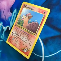 Blaine's Vulpix - 65/132 - 1st Edition Gym Heroes Set - Pokemon Card - LP - Image 4