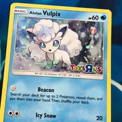 Alolan Vulpix - 21/145 - Toys-R-US Holo Promo Rare - Pokemon Card - LP - Image 2