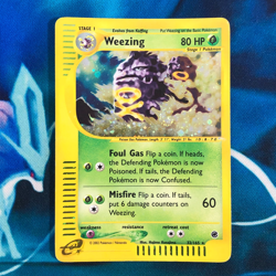 Weezing - 32/165 - Holo Rare Expedition Base Set - Pokemon Card - HP - Image 1