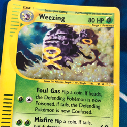 Weezing - 32/165 - Holo Rare Expedition Base Set - Pokemon Card - HP - Image 2