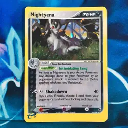 Mightyena - 10/109 - Holo Rare e-Series EX Ruby & Sapphire - Pokemon Card - HP - Image 1