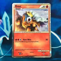 Entei - HGSS20 - Shiny Black Star Promo Rare Holo - Pokemon Card - MP - Image 1