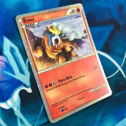 Entei - HGSS20 - Shiny Black Star Promo Rare Holo - Pokemon Card - MP - Image 3