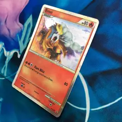 Entei - HGSS20 - Shiny Black Star Promo Rare Holo - Pokemon Card - MP - Image 4