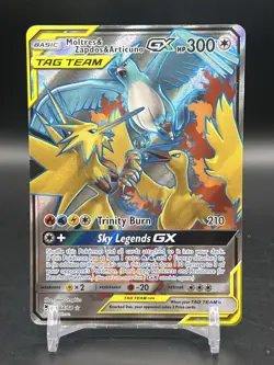 Moltres & Zapdos & Articuno GX 66/68 Pokemon Hidden Fates Sun Moon Full Art NM - Image 1