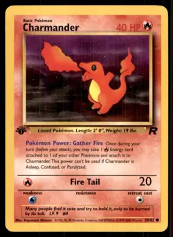 2000 Team Rocket 1st Edition Charmander Basic/Common #50 - Image 1