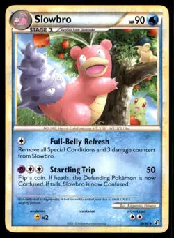 2010 HeartGold & SoulSilver - Undaunted Slowbro Stage 1/Uncommon #38 - Image 1