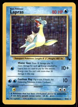 1999 Classic - Fossil Lapras Basic/Rare Holo #10 - Image 1
