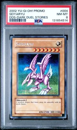 Seiyaryu Pokemon 2002 Secret Rare DDS Dark Duel Stories Promo English #004 PSA 8 - Image 1