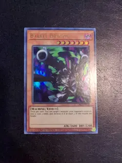 Yu-Gi-Oh! ULTRA RARE HOLO CARD BARREL DRAGON LART-EN037 NM - Image 1