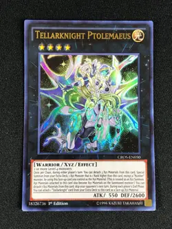 YUGIOH TELLARKNIGHT PTOLEMAEUS CROS-EN050 1ST ULTRA NM - Image 1