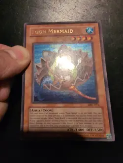 Yu-Gi-Oh! ULTRA RARE HOLO CARD TOON MERMAID MRL-072 VINTAGE PRINT LP - Image 2