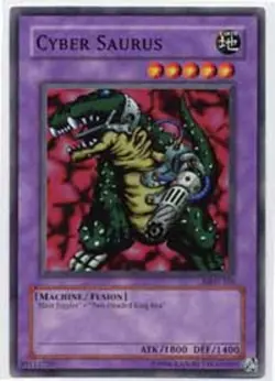 Yugioh! LP Cyber Saurus - MRD-105 - Common - 1st Edition Lightly Played, English - Image 1