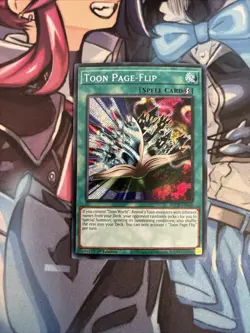 *** TOON PAGE-FLIP *** 1ST EDITION MINT SECRET RARE BLCR-EN068 YUGIOH! VLP (Lt) - Image 1