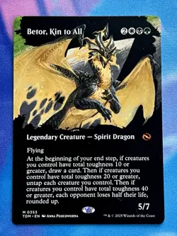 Betor, Kin to All Borderless Tarkir Dragonstorm Non-Foil Magic Card NM 🐉 - Image 1