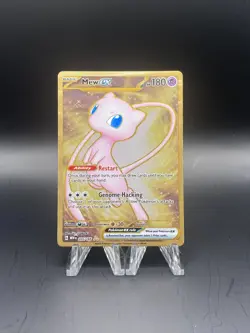 Pokemon TCG Mew EX Metal Gold NM 205/165 Scarlet & Violet 151 Promo Card - Image 1