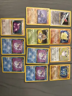 Vintage WOTC Pokemon Card Rare Lot - Fossil, Rocket, Base Set 1999 MP/HP - Image 1