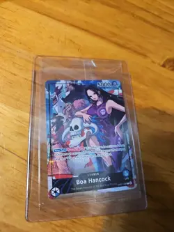 PSA + Bandai ONE PIECE CARD GAME Boa Hancock Alternate Art Leader card - Image 3