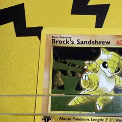 Pokemon 1st Edition Card TCG Gym Heroes LP-NM Brock's Sandshrew 71/132 - Image 2